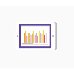 矢量扁平化平板电脑