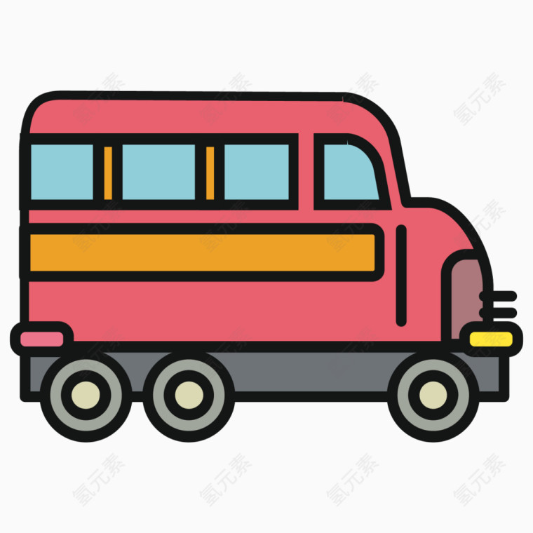 交通工具图标巴士