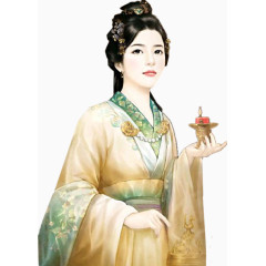 耳环发饰古代美女