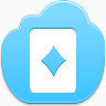 钻石Blue-Cloud-icons