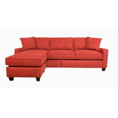 红色沙发组合