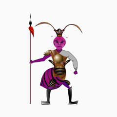 紫色的蚂蚁