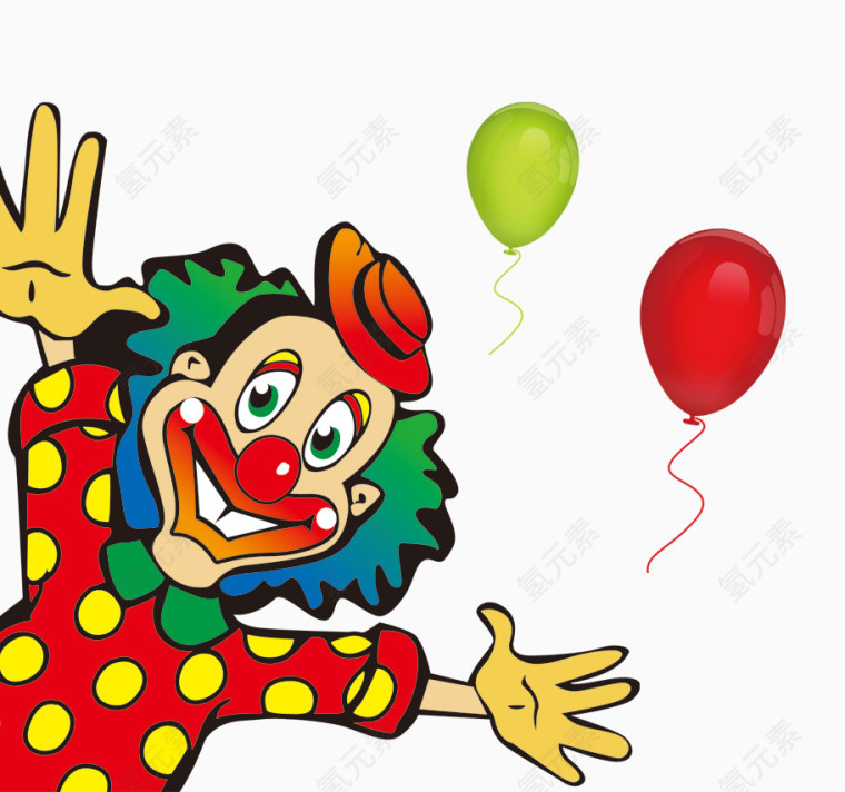 愚人节欢乐小丑气球