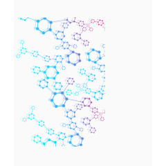 彩色分子结构