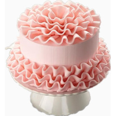 粉色捧花蛋糕