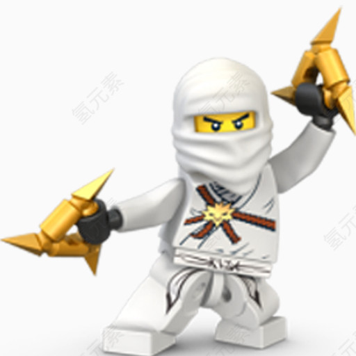 乐高忍者白色的lego-figure-icons