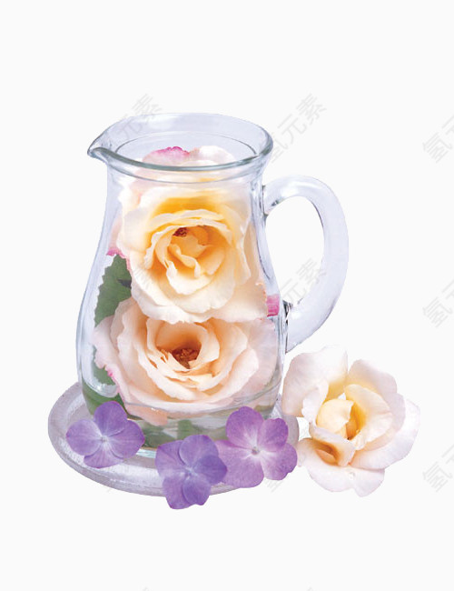 花型玻璃杯