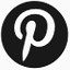 最小的黑暗灰色Pinterest-icons