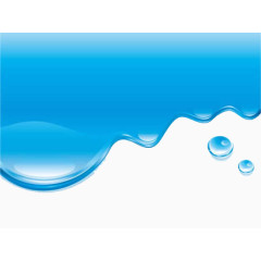 蓝色的水滴图案