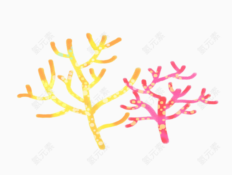彩色树枝