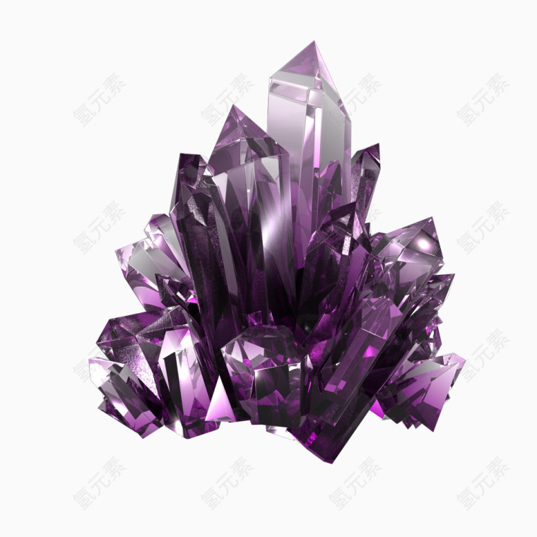 紫水晶晶体
