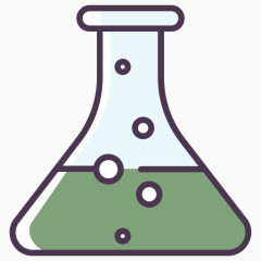 化学瓶液体科学线的颜色组合2