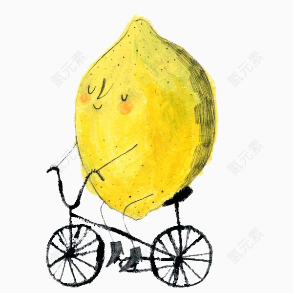 柠檬人骑自行车