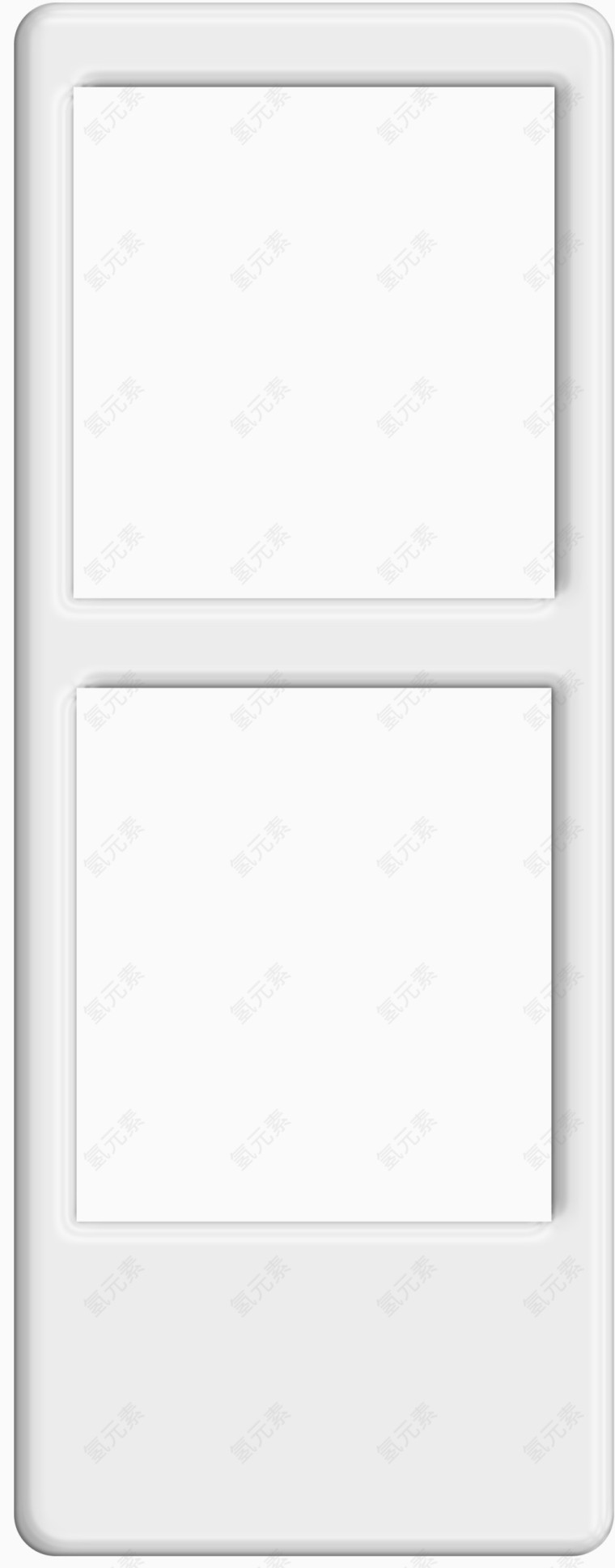 相框图标卡通图片 白色立体边框
