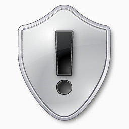 警告盾灰色vista-base-software-icons