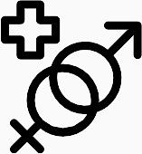 男性化的Medicine-Health-icons