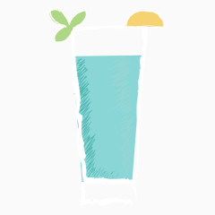 蓝色果汁