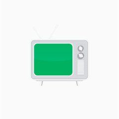 绿色简易电视机