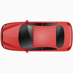 Car Top Red Icon