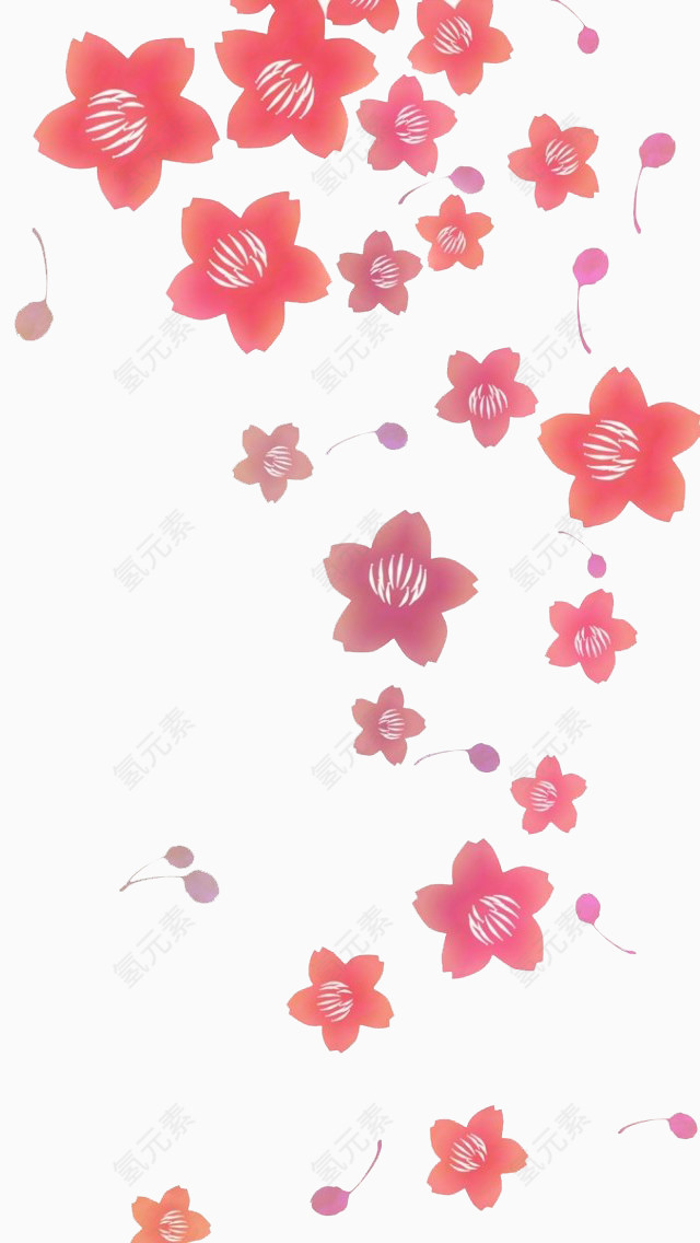 漂浮花朵