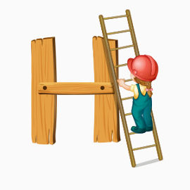木制字母H