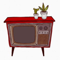 时光记忆复古老旧电视机