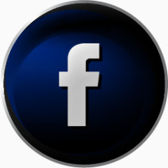 脸谱网Black-social-network-icons