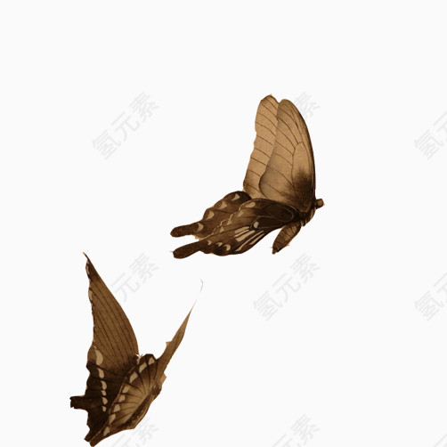 蝴蝶水墨图素材图片