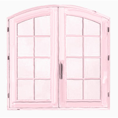 粉红色的窗户