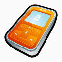 创意禅微橙色MP3播放器iPodMP3播放器
