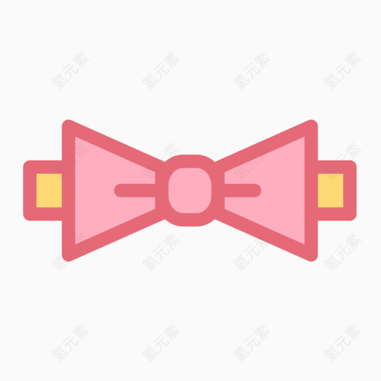 粉色清新婚礼相关图标蝴蝶结