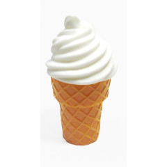 白色冰淇淋