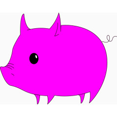 粉色的卡通小猪