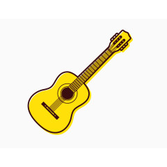 卡通音乐乐器素材吉他