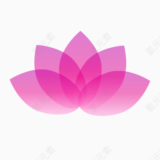 精美五彩花形logo