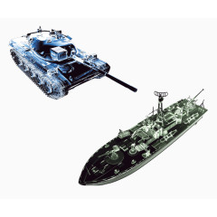 坦克军舰素材