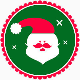 圣诞节圣诞老人老人Green-christmas-social-media-icons