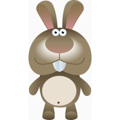 兔子卡通动物形象——矢量素材
