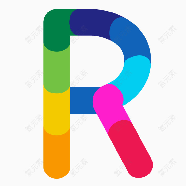 炫彩字母R