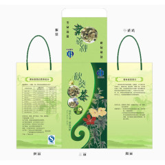 秋葵茶包装设计免费下载