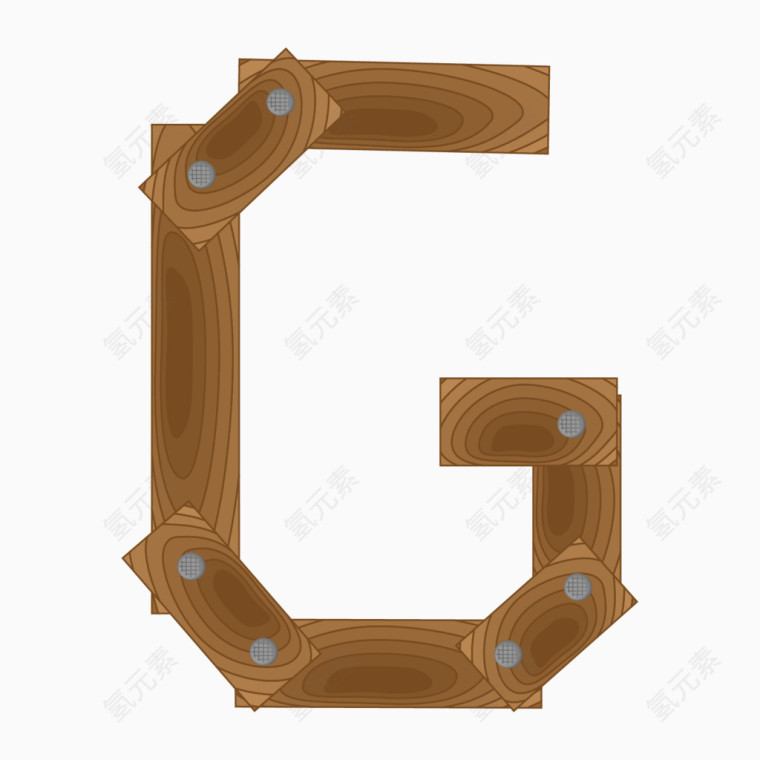 创意木制英文字母G