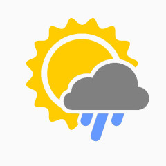 轻微的小雨Android-Weather-icons