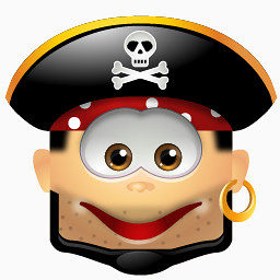 海盗微笑vista-raster-smileys-icons