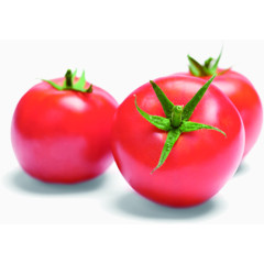 绿色健康的鲜红的番茄