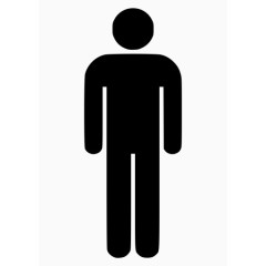 男性男人男装房间厕所AIGA符号标志