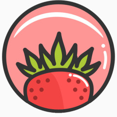 红草莓水晶图标