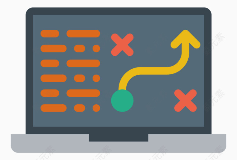 商务电脑图标元素
