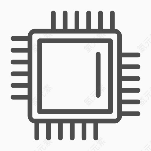 处理器处理器硬件图标处理器图标处理器线图标30硬件线路图标