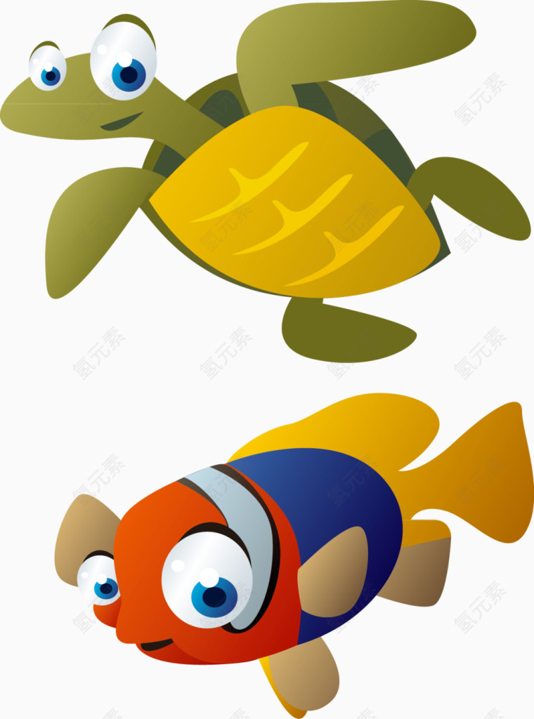 乌龟和小金鱼