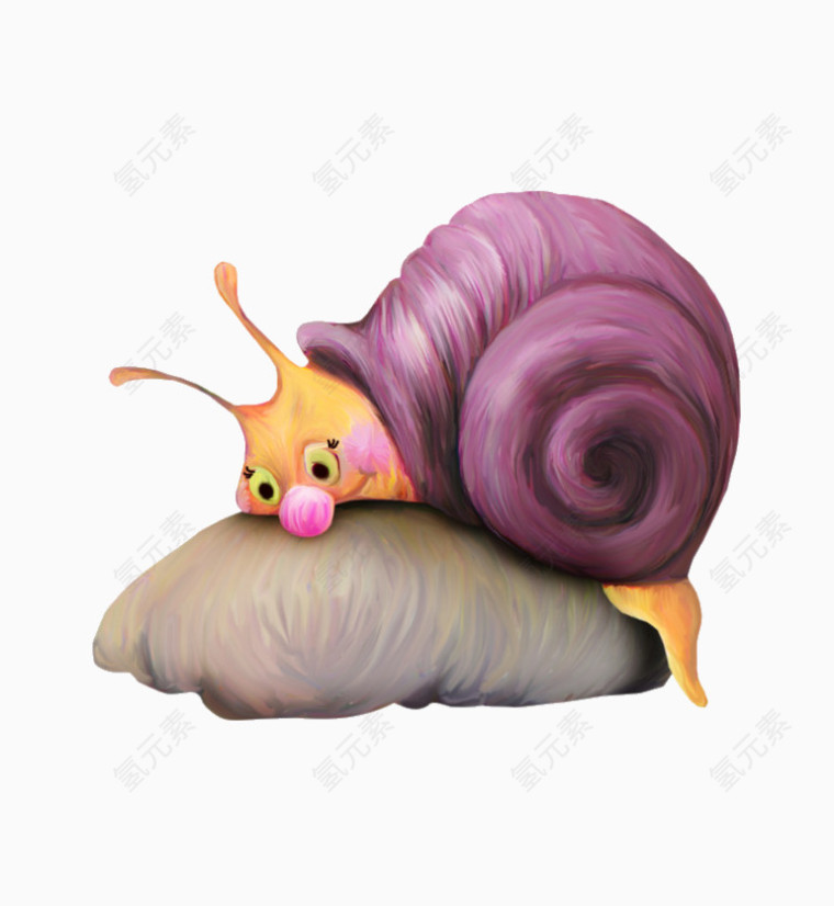 水彩蜗牛